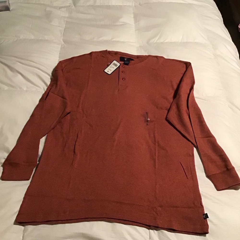 NWT Cotton long sleeved henley shirt Multiple sizes